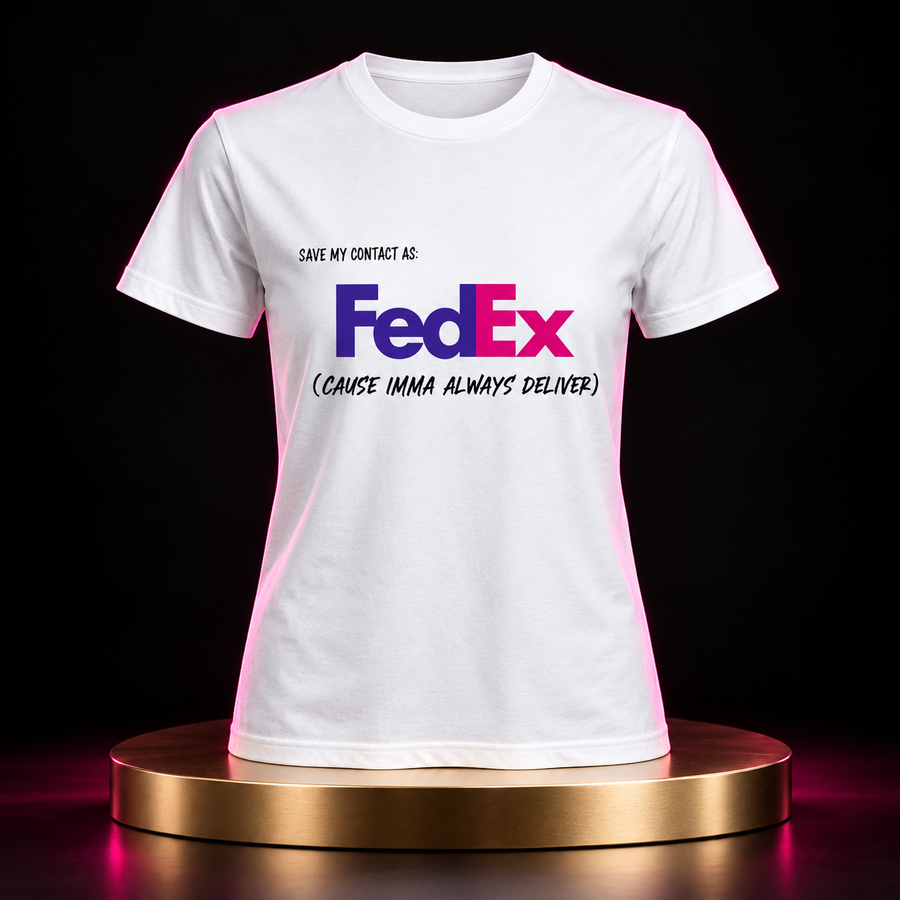 Fed Ex statement graphic tee