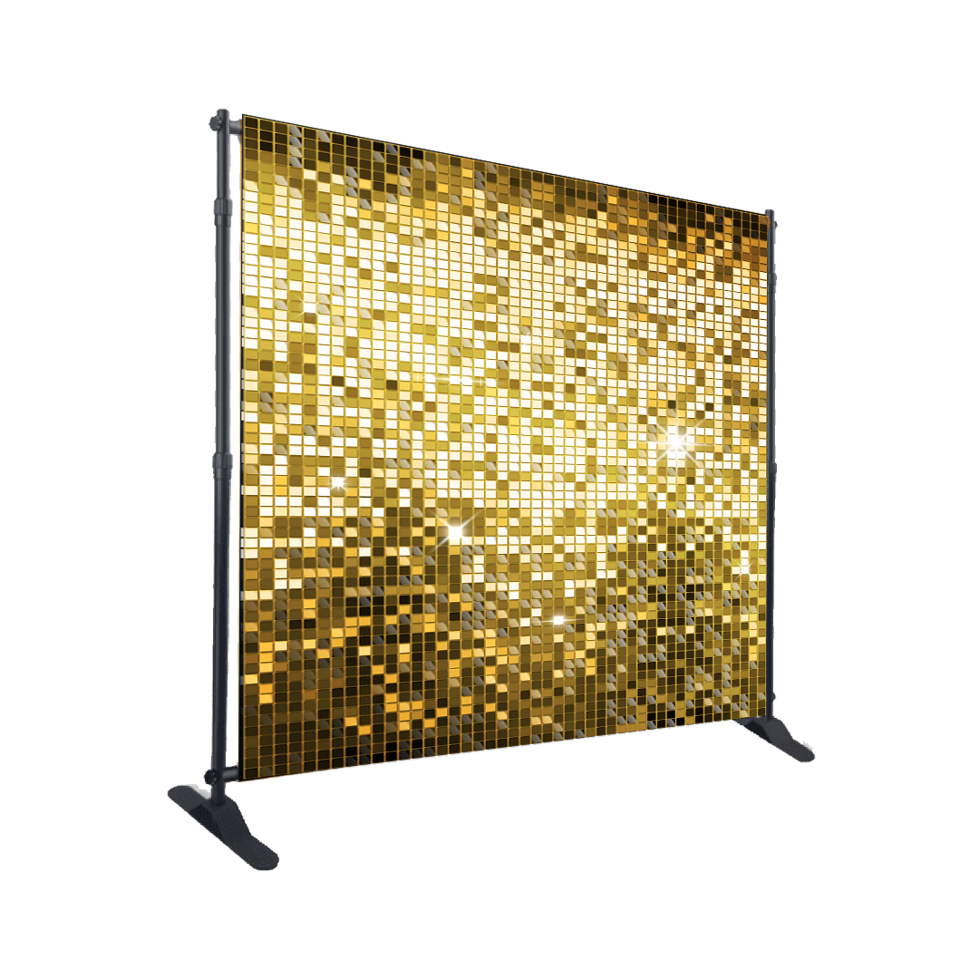 Gold Shimmer Wall Rental Glam Grub Society