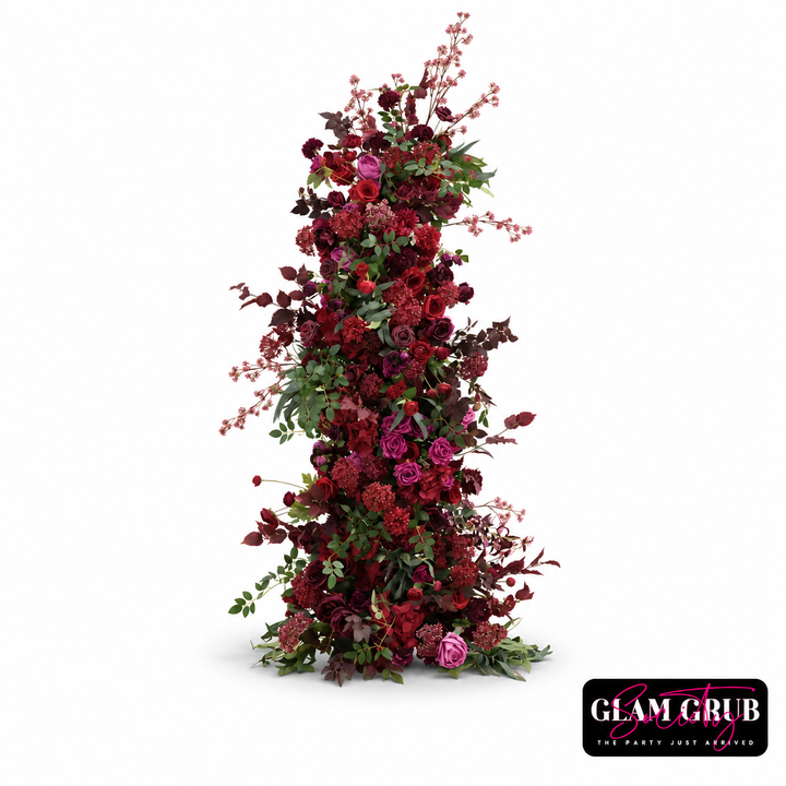 Bordeaux After Dark Floral Tower rental by Glam Grub Society