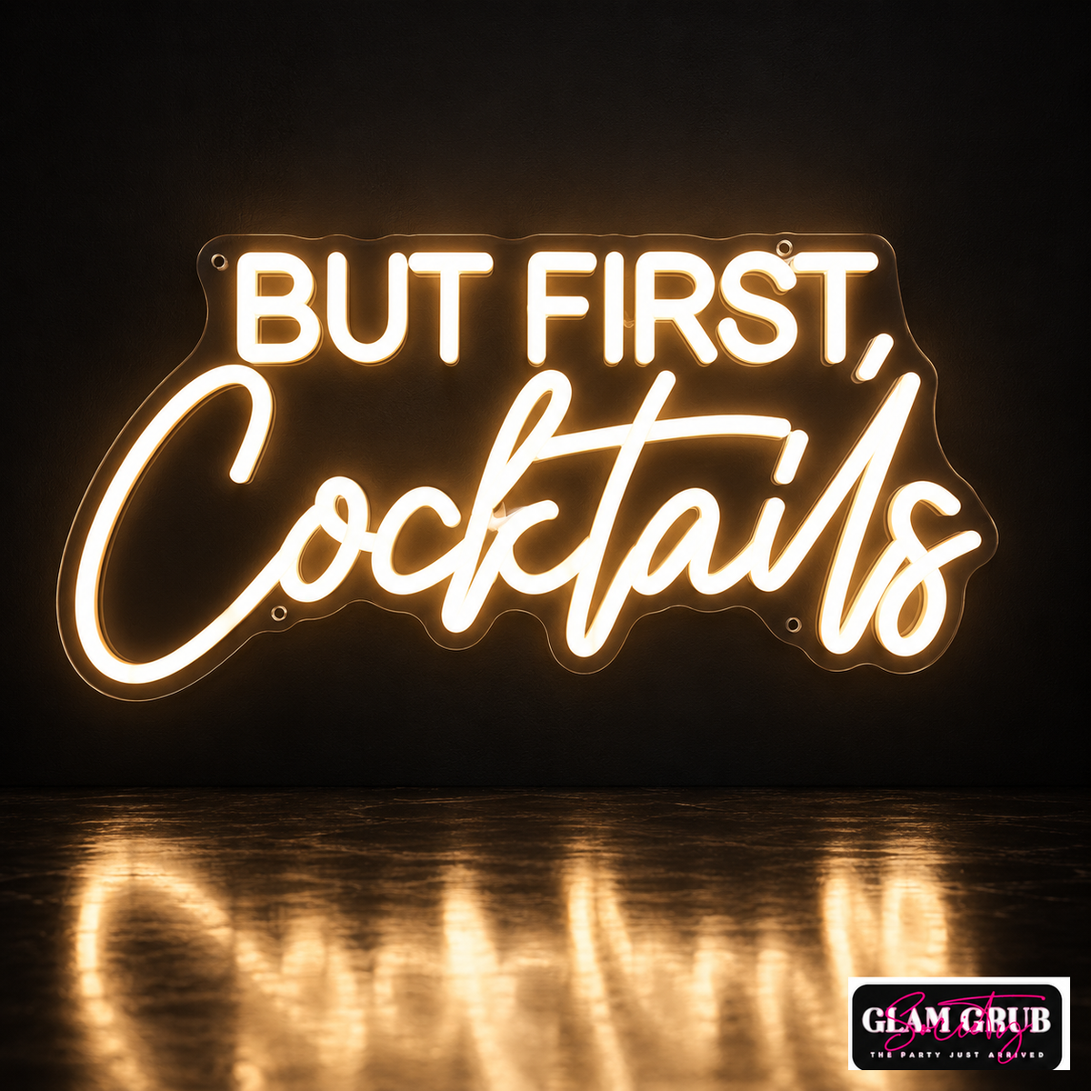 The Cocktails First Neon