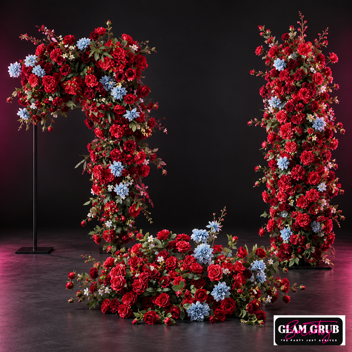 The Crimson & Sapphire Floral Collection