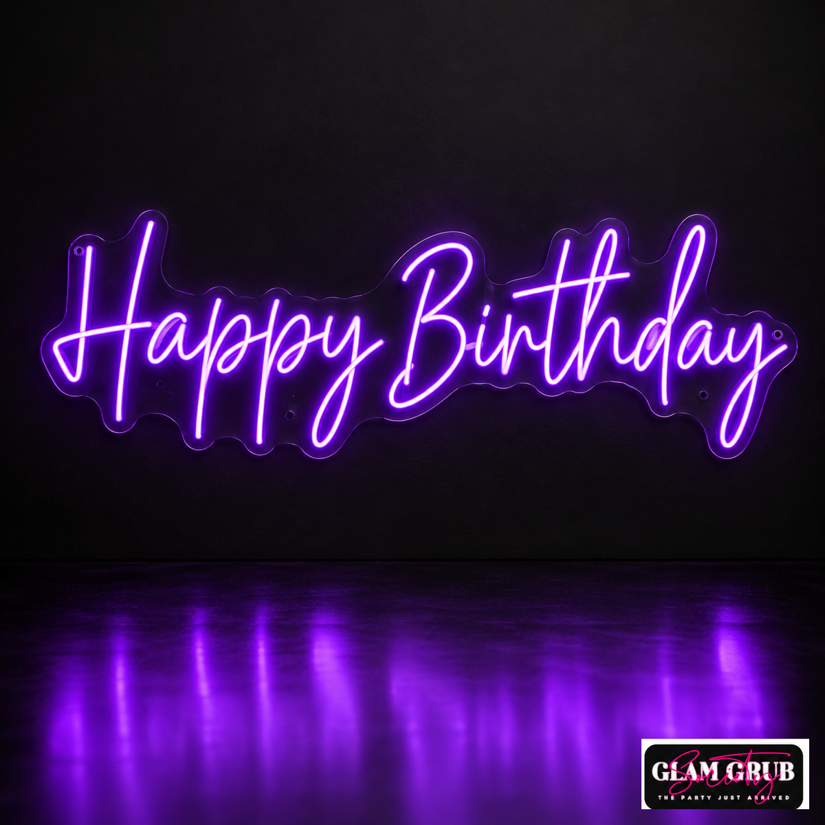The Purple Birthday Statement Neon