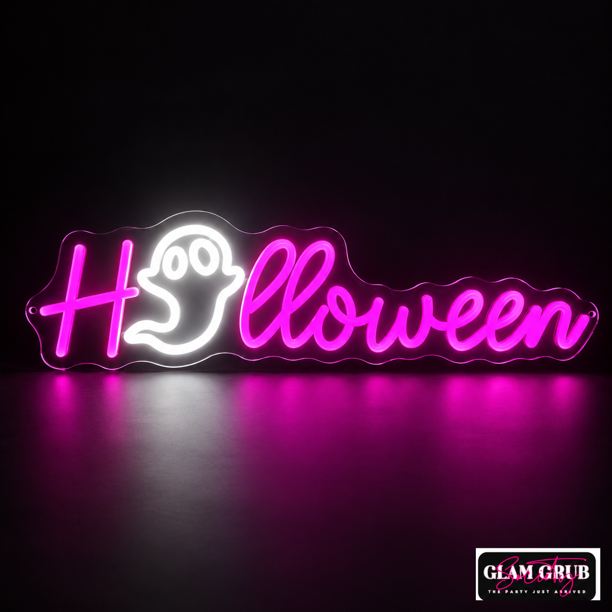 The Pink Phantom Halloween Neon