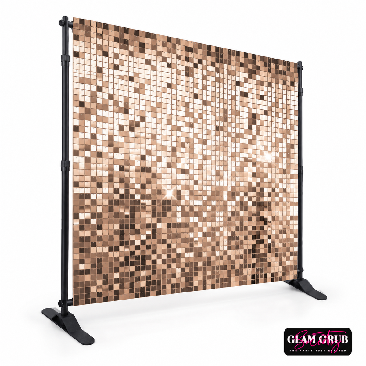 The Rosé Reflection Shimmer Wall