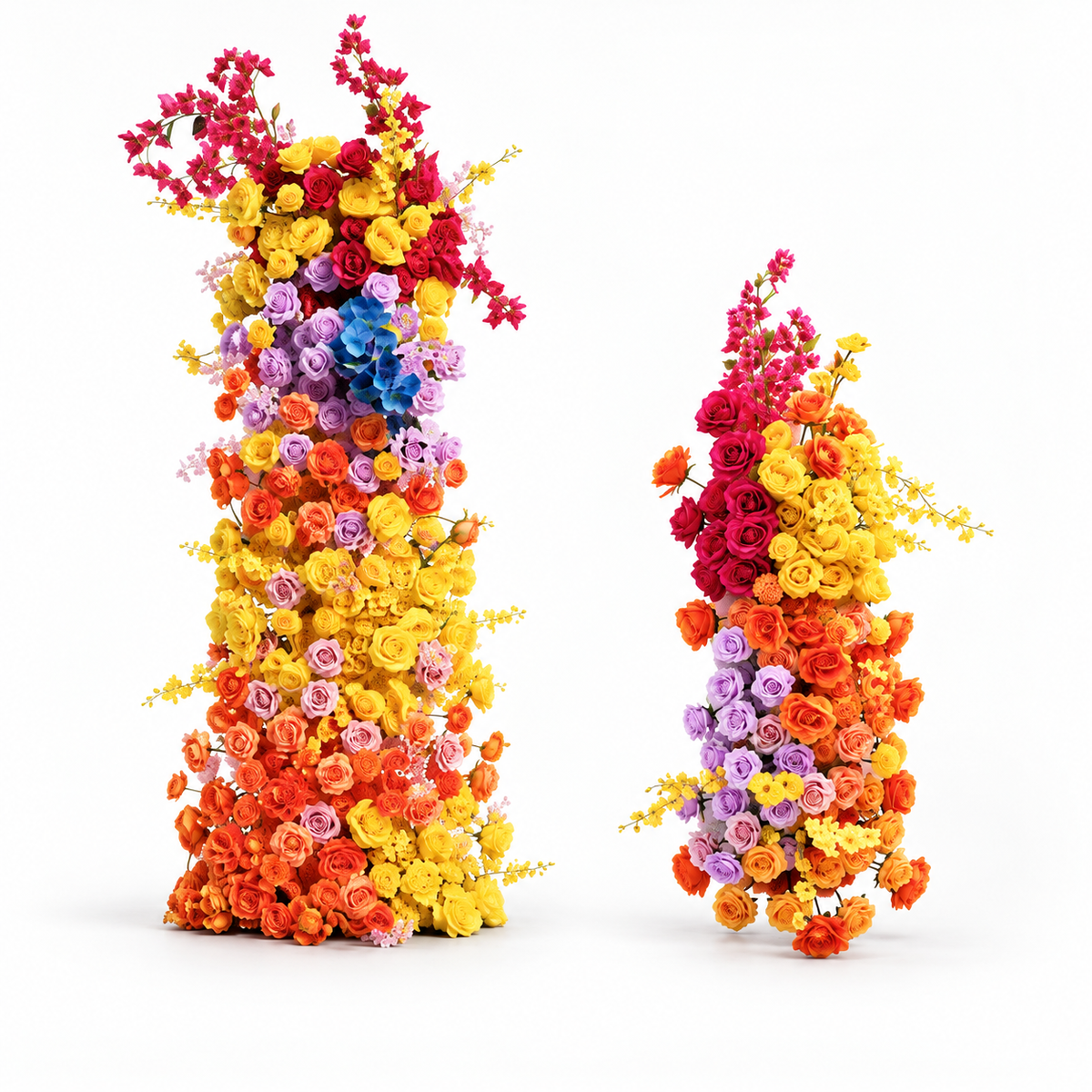 Sun-Kissed Soirée Floral Crescent Duo
