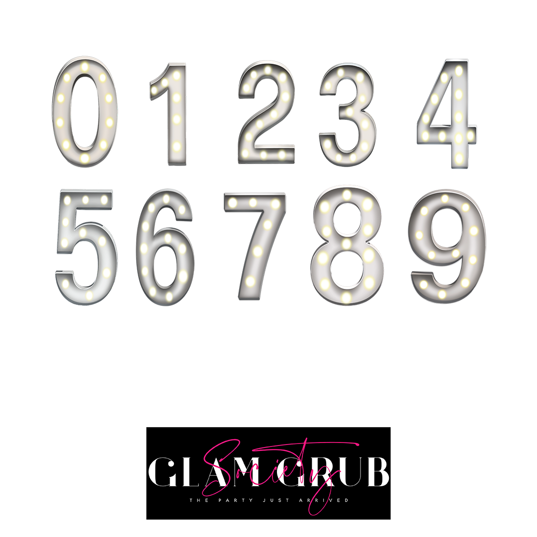3-Foot Marquee Number Rental